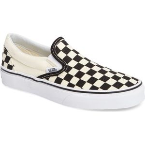 Vans Classic Slip-On Sneaker (Black/White Checker)